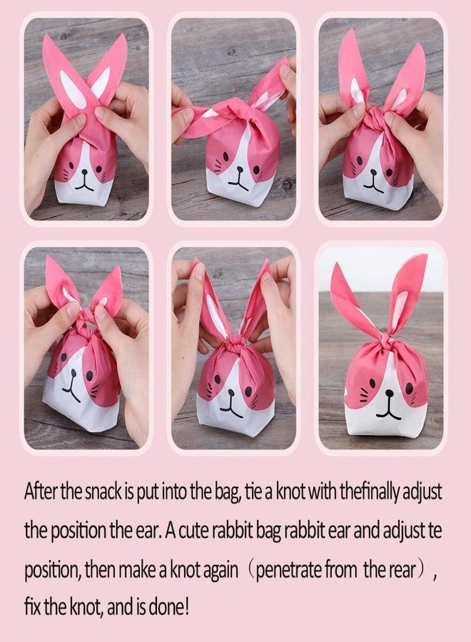 VRB Dec 50 Pcs Return Gift Bags - Potli Bags, Return Gift Bags for Kids Birthday - Gift Packing Bags - Goodie Bag for Return gifts - goodie bags - gift pouches for return gifts - guddy bags for return gifts (50 Pcs Rabbit Multicolor Tie Potli Mix) - Image 3